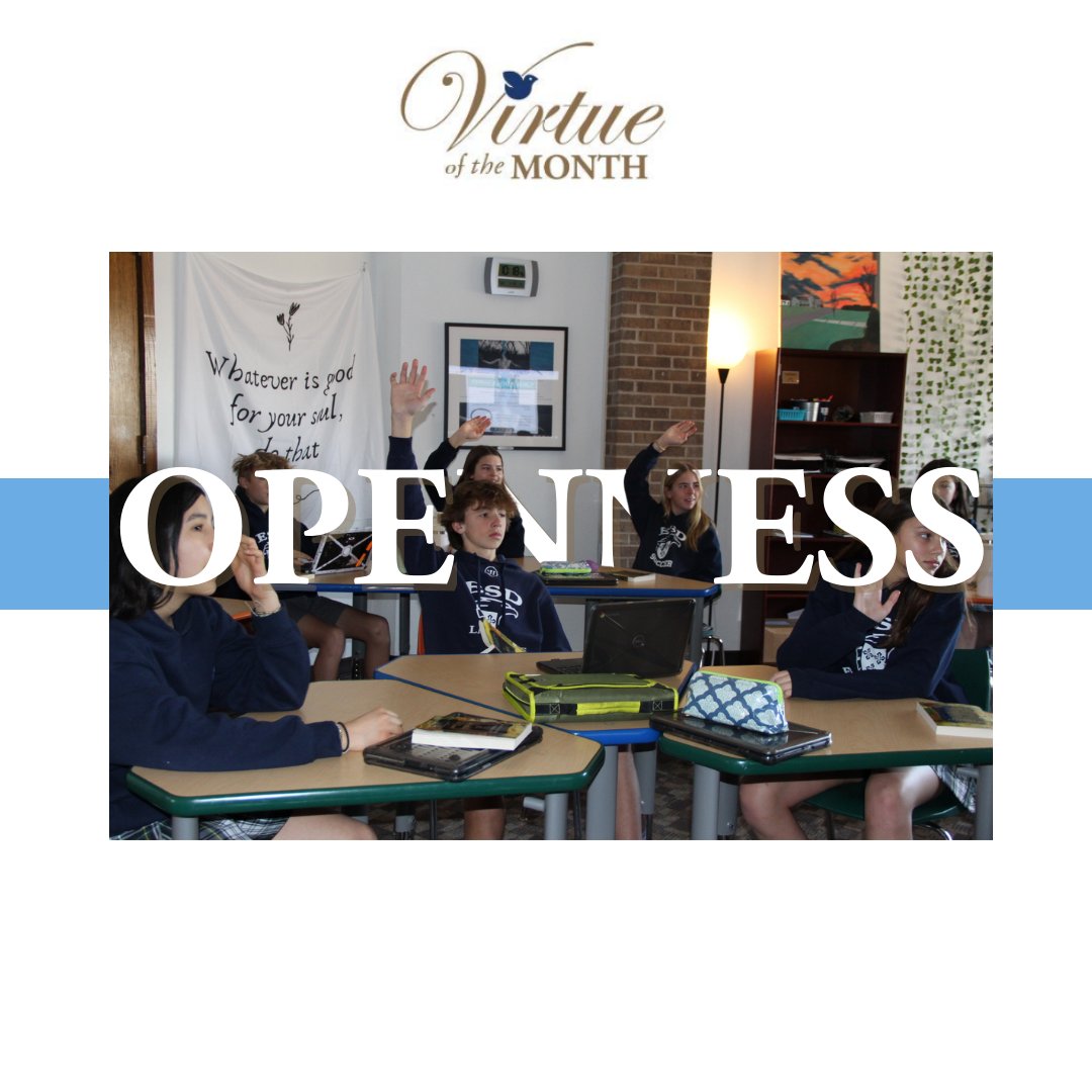 Episcopal Dallas (@episcopaldallas) on Twitter photo Today, we remember that our virtue for this month is openness.
At ESD, we pursue wisdom and understanding through curiosity, exploration, and listening to diverse voices. 🌎✨ Today, we remember that our virtue for this month is openness.
At ESD, we pursue wisdom and understanding through curiosity, exploration, and listening to diverse voices. 🌎✨