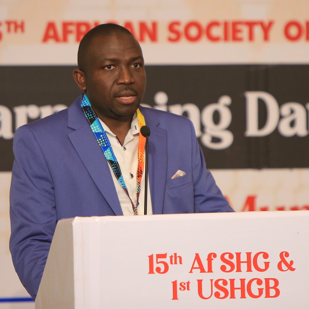 MRC_Uganda's tweet photo. In his words Prof @SFatumo noted, "This conference is more than an exchange of ideas; it is a call to action for scientists, policymakers and industry experts to harness artificial intelligence to unlock Africa’s genomic potential and drive medical treatments that are effective for everyone irrespective of their ethnic background. "