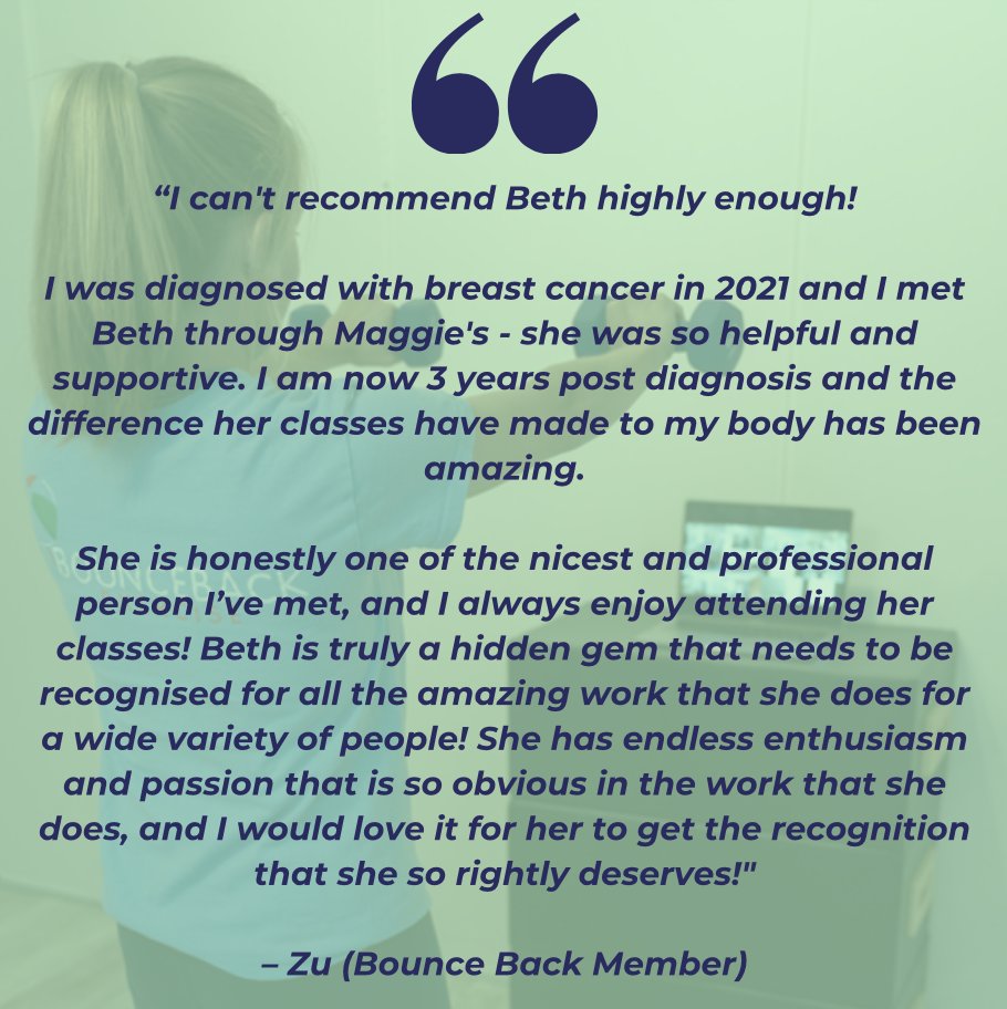 A very kind review from one of our members! 💚🙏