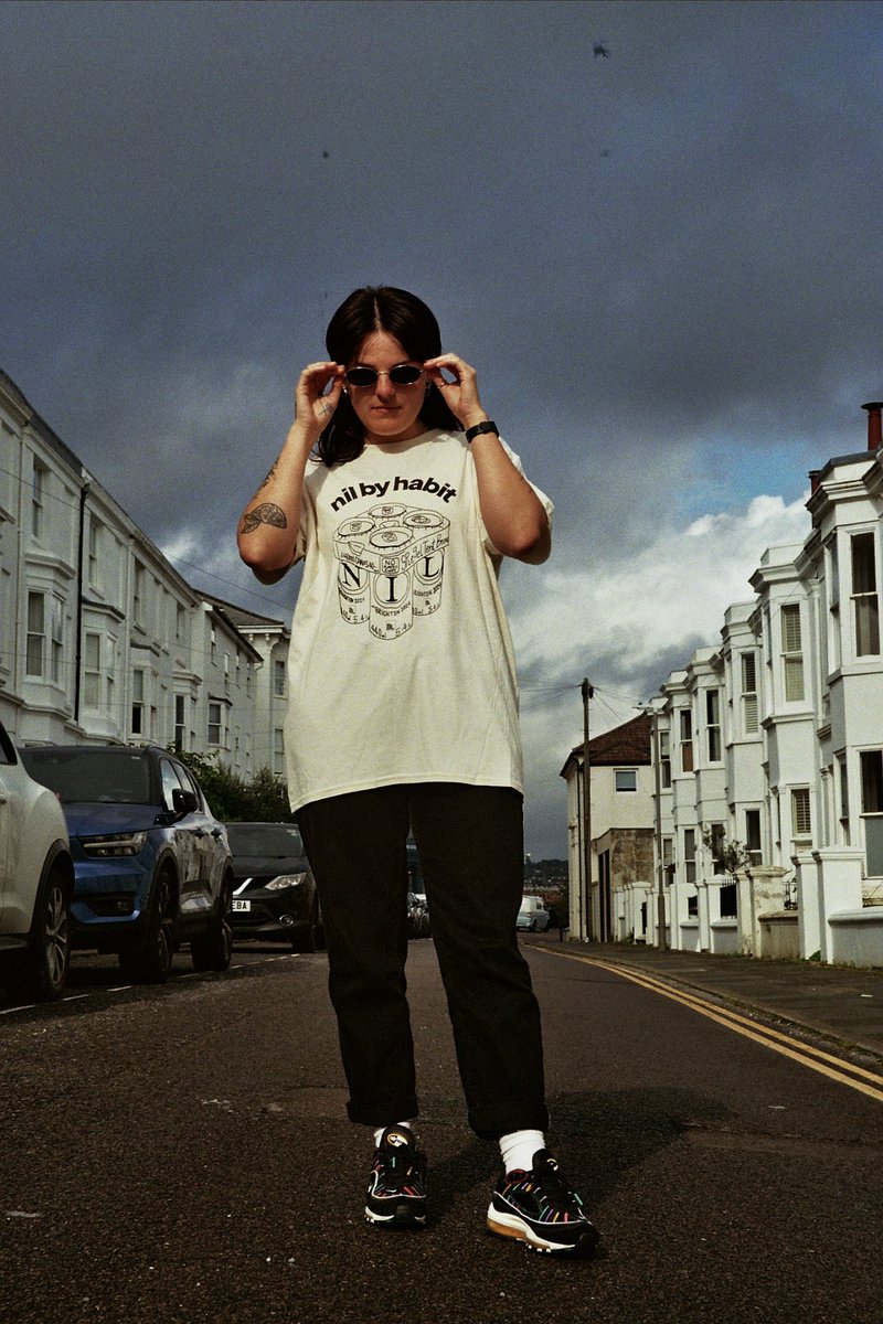 Nil_by_Habit's tweet photo. Afternoon all,

NIL Lager Tees are back in stockkkk.

Available to buy on our @bandcamp store in Medium, Large and XL. Bandcamp link can be found in our bio. 

Expertly modelled by @salfordcinderella &amp; @cursedtea.co.uk 

📸 @mo_trunk0 at @studio_reg01 https://t.co/Cut8jcXmYn