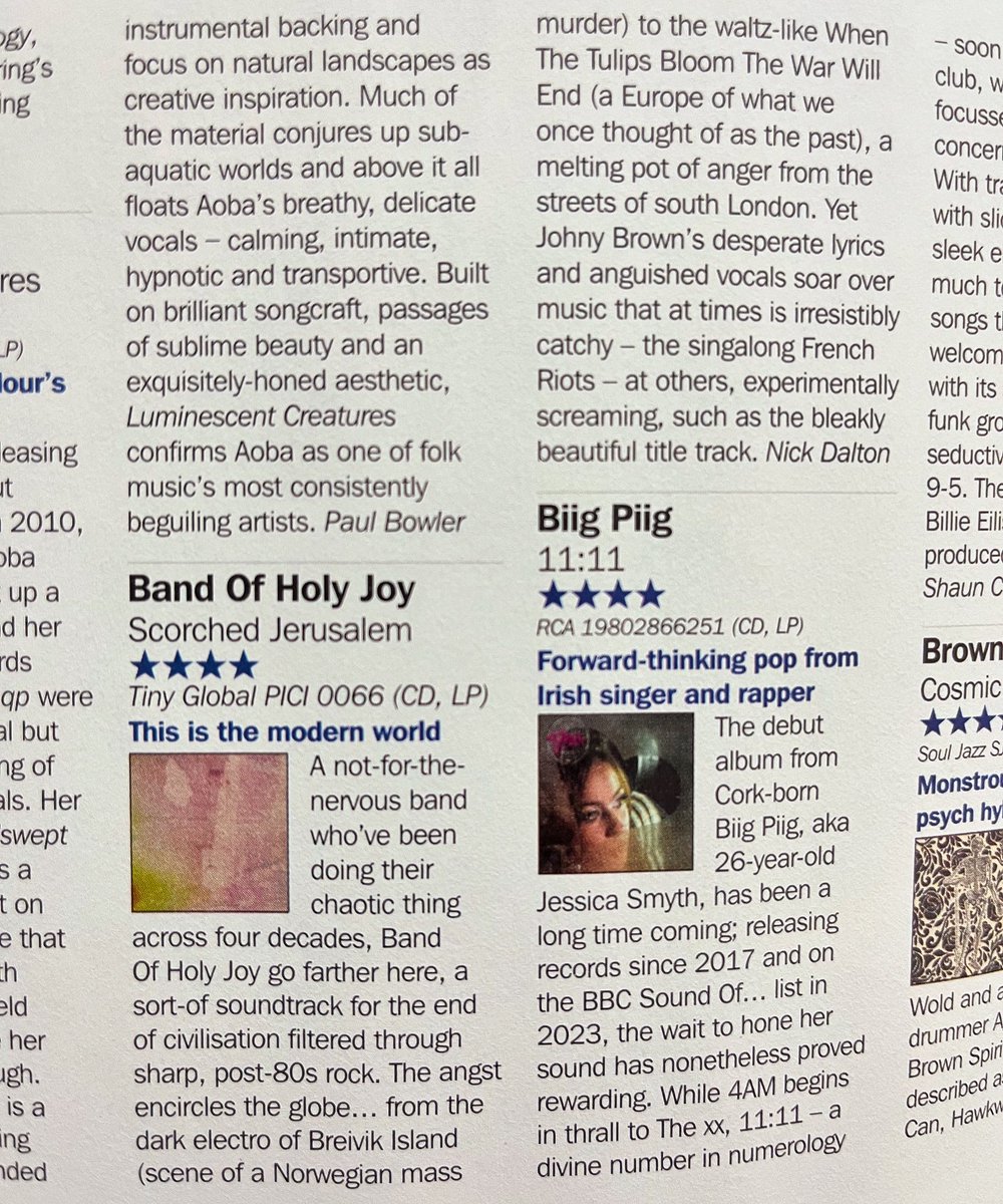 Thank you to Nick Dalton for this 4/5 star review of Scorched Jerusalem in the latest edition of Record Collector magazine.