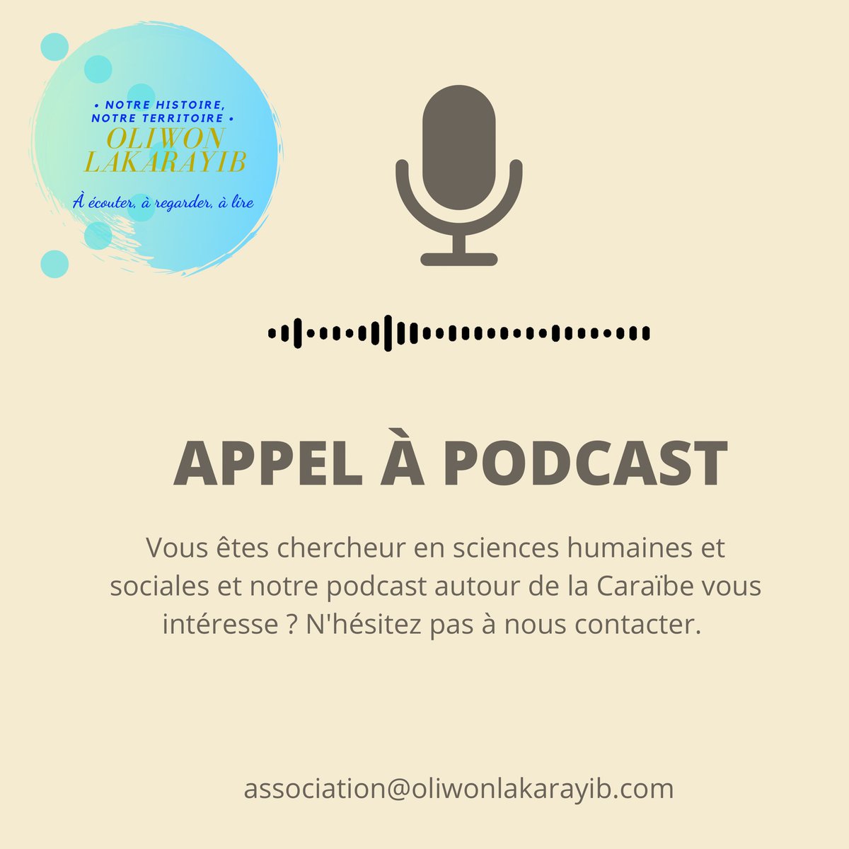 #appelapodcast Oliwon Lakarayib