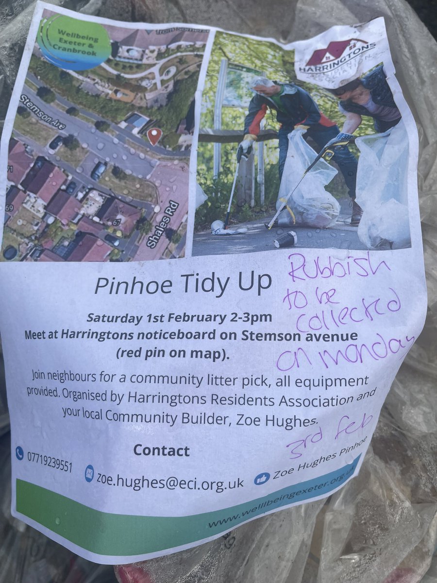 PinhoePicker's tweet image. Great results from the people of  Harringtons #pinhoe #exeter 🚮♻️💚