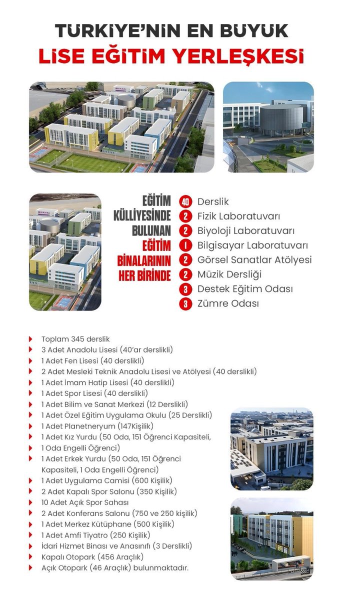 Gençlere bilimin, kültürün ve sanatın kapılarını açacak #EğitimKülliyesi hayırlı olsun...