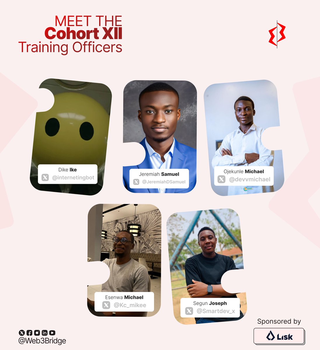 Web3Bridge's tweet image. Introducing our dynamic Training Officers at Web3bridge! 🚀

With expertise in Web3 technologies and a commitment to helping others grow, they will be playing key roles in guiding and shaping the Cohort XII students. 

Glad to have you onboard guys 🚀💪
 @internetingbot…