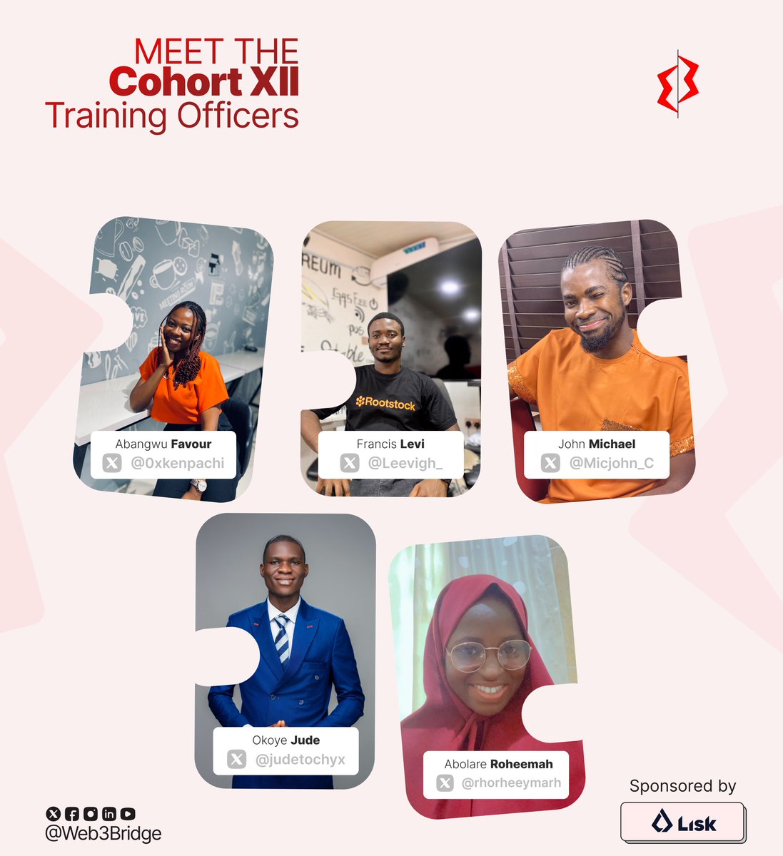 Web3Bridge's tweet image. Introducing our dynamic Training Officers at Web3bridge! 🚀

With expertise in Web3 technologies and a commitment to helping others grow, they will be playing key roles in guiding and shaping the Cohort XII students. 

Glad to have you onboard guys 🚀💪
 @internetingbot…