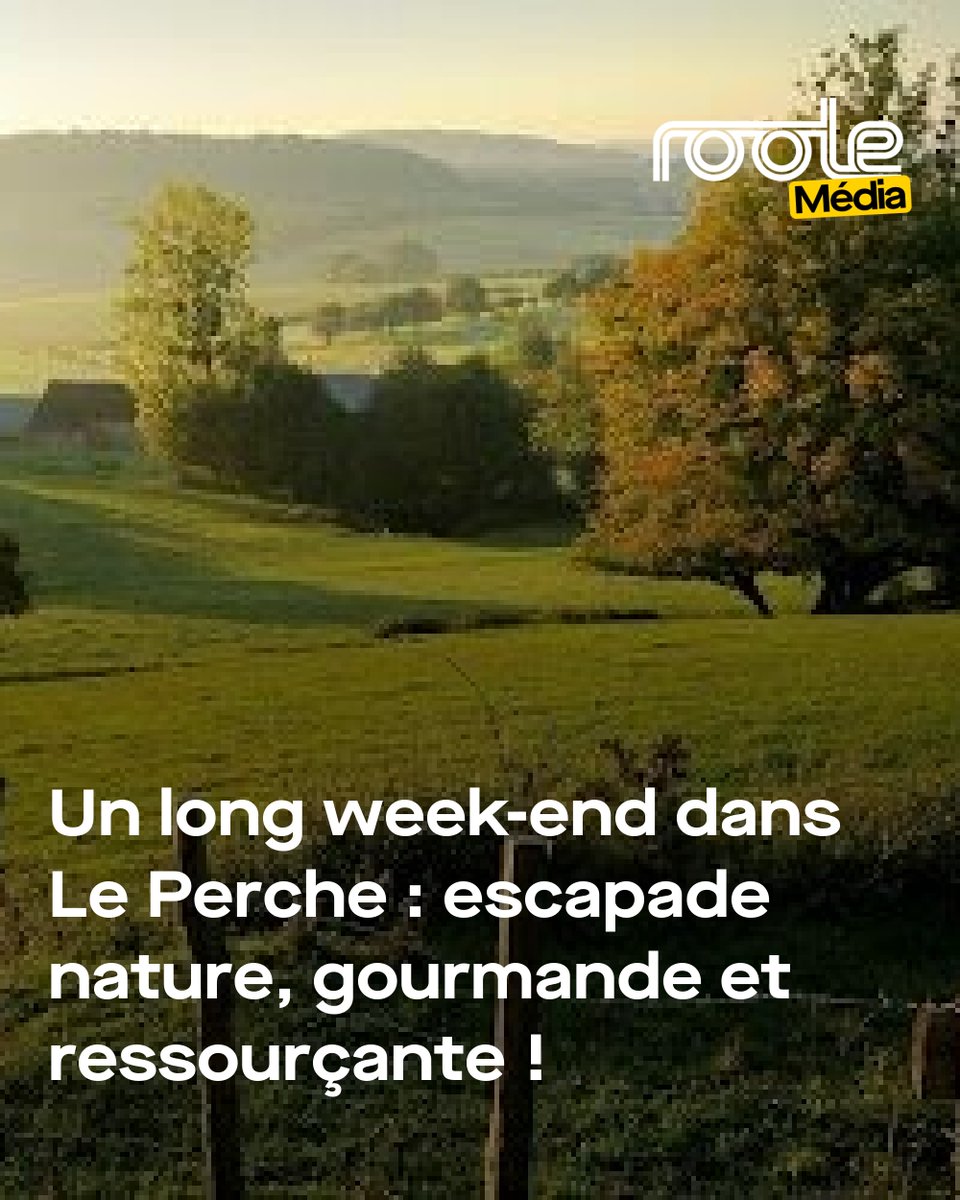 Évadez-vous dans le Perche ! 🍃 À deux heures de Paris, découvrez un havre de paix entre nature et visites touristiques. Quatre jours de bonheur vous attendent.
➡️ l.roole.fr/OA