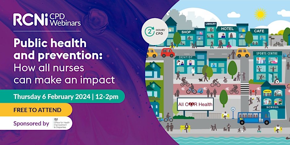 Nearly 2,000 people have registered to attend this free CPD webinar, which will explore how all nurses can make an impact on public health &amp; prevention 

Sign-up today by visiting⤵️ 
eventbrite.co.uk/e/public-healt…