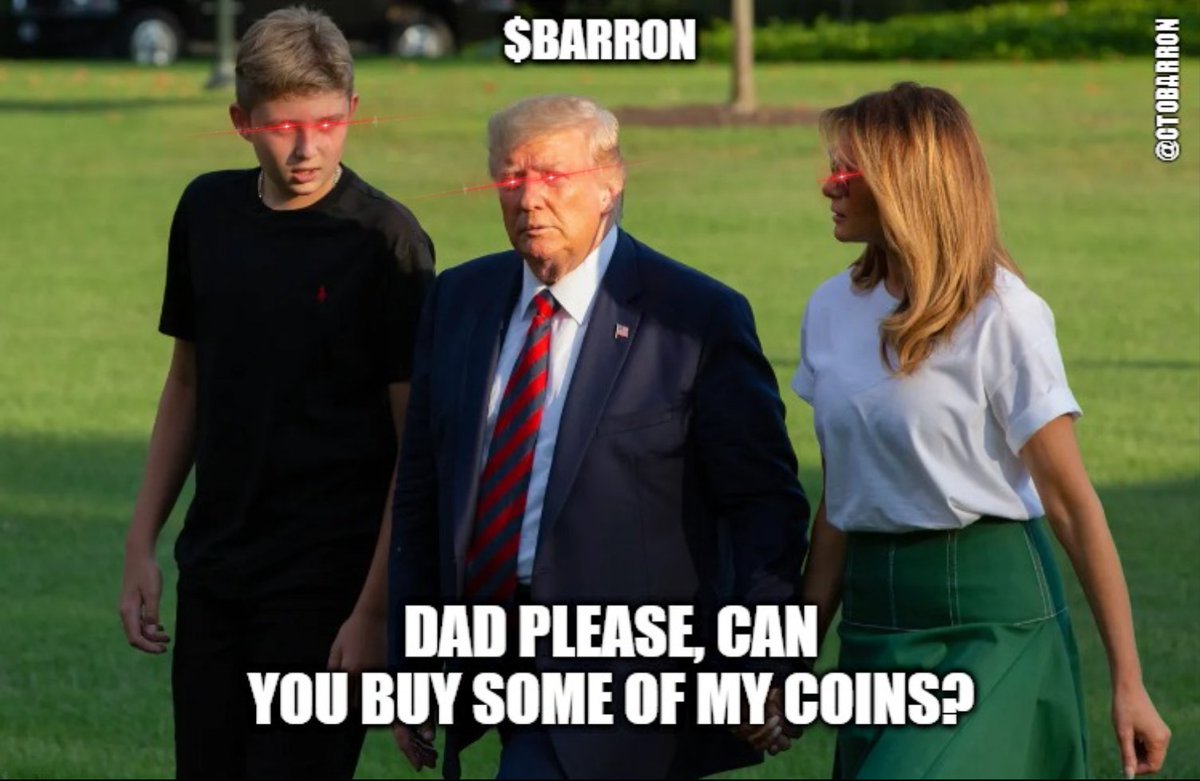 ctobarron's tweet photo. U got to work for your bags, right?
$BARRON
#BARRON #Trump #Solana #memecoins #MELANIA https://t.co/Zbrlf5vSV5