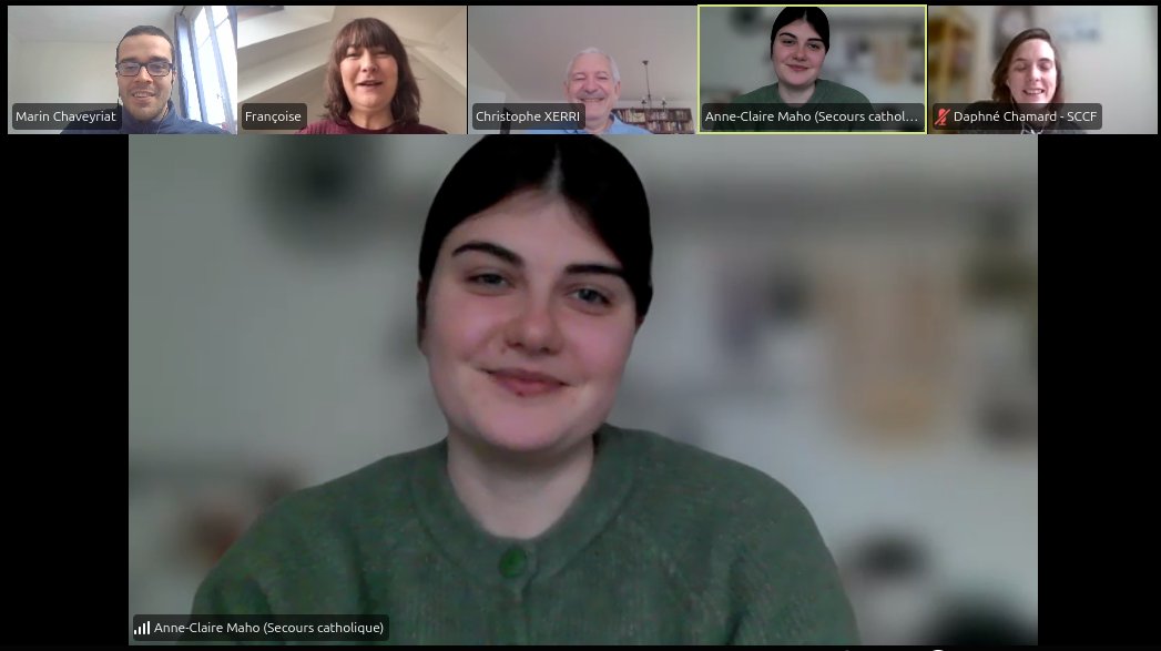 Merci à Daphné et Anne-Claire du @caritasfrance de nous avoir rencontrés pour échanger à propos du climat et de la justice sociale !