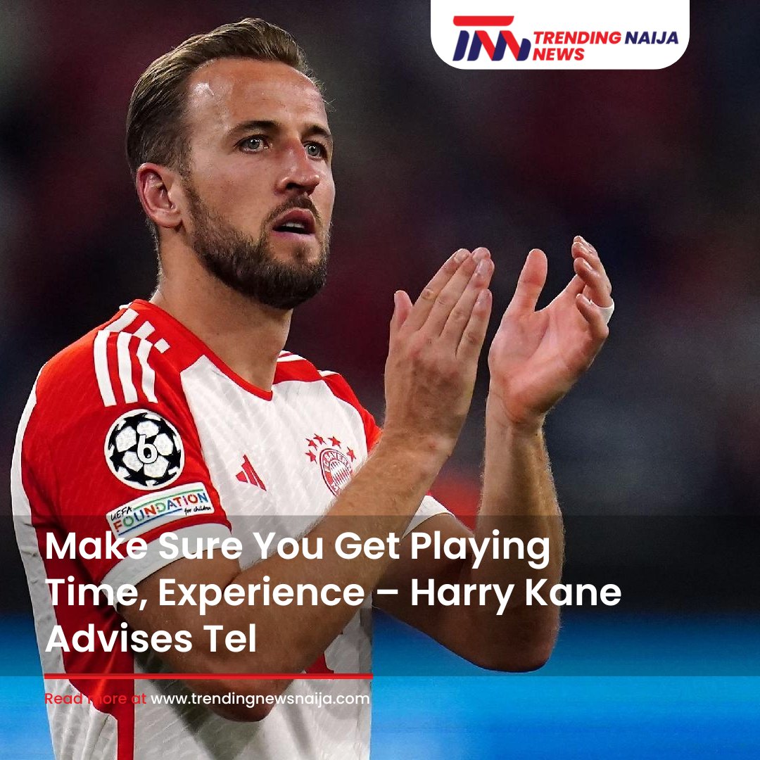 Trendnaijanews's tweet image. Harry Kane advises Tel to focus on getting playing time and gaining experience to grow his career. Full story: trendingnaijanews.com/make-sure-you-… 

#HarryKane #FootballAdvice #Tel #SportsNews #CareerGrowth