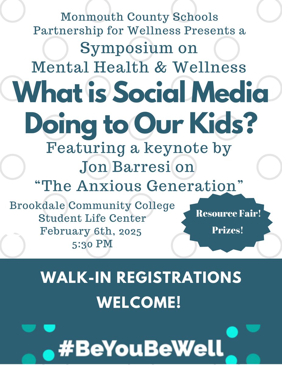 Walk-in Registrations are welcome. See everyone this coming Thursday, Feb. 6! #BeYouBeWell