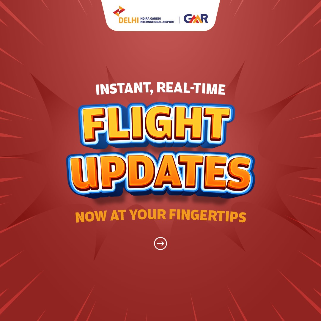 DelhiAirport's tweet photo. Stay ahead of your travel plans with real-time flight updates at Delhi Airport!ย
ย Whether you're arriving or departing, track your flight status instantly.
No more wondering about delays โ get the info you need, when you need it.
#DELAirport #DelhiAirport #LiveFlightTracking https://t.co/uFHwRoG8dK