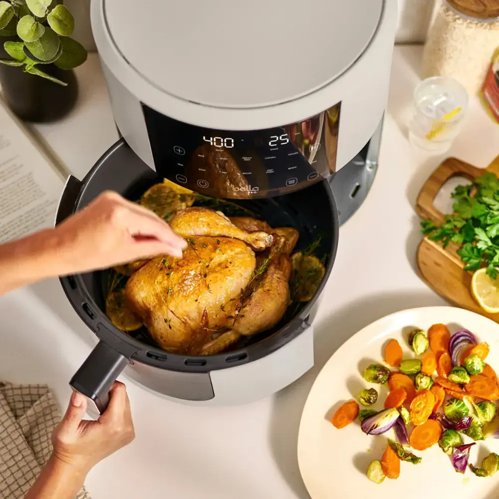 ad: ONLY $44.99 (regularly $130)

bella PRO SmartCrisp 8-qt. Touchscreen Air Fryer

🛒 howl.link/c79rfor0jp74n