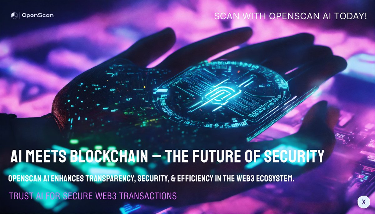 DheerajKhatiya's tweet image. 🚀 SCAN WITH OPENSCAN AI TODAY!

🔍 Enhance transparency, security &amp;amp; efficiency in the Web3 ecosystem.
✅ Smart Contract Validation
✅ On-Chain Risk Analysis
✅ AI-Powered Insights

🔗 Stay ahead in blockchain security with AI. #OpenScanAI #Blockchain #Web3 #AI