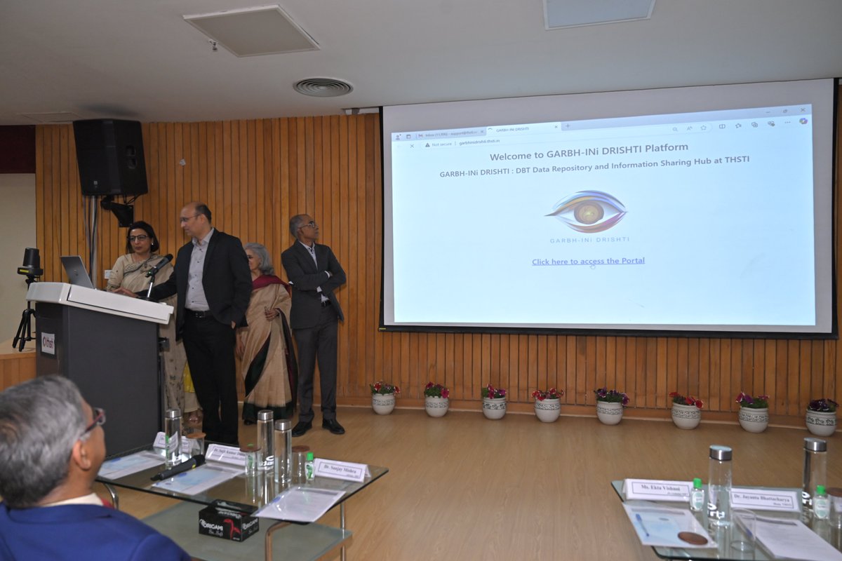 DBT-THSTI (@thstifaridabad) on Twitter photo Dr Gokhale also launched the GARBH-INi DRISHTI: DBT Data Repository and Information Sharing Hub at <a href="/THSTIFaridabad/">DBT-THSTI</a>. This hub will help researchers to conduct transformative research aimed at improving maternal & neonatal health outcomes.
<a href="/DBTIndia/">Department of Biotechnology</a> <a href="/rajesh_gokhale/">Rajesh Gokhale</a> <a href="/drkarthik2010/">G Karthikeyan</a> Dr Gokhale also launched the GARBH-INi DRISHTI: DBT Data Repository and Information Sharing Hub at <a href="/THSTIFaridabad/">DBT-THSTI</a>. This hub will help researchers to conduct transformative research aimed at improving maternal & neonatal health outcomes.
<a href="/DBTIndia/">Department of Biotechnology</a> <a href="/rajesh_gokhale/">Rajesh Gokhale</a> <a href="/drkarthik2010/">G Karthikeyan</a>
