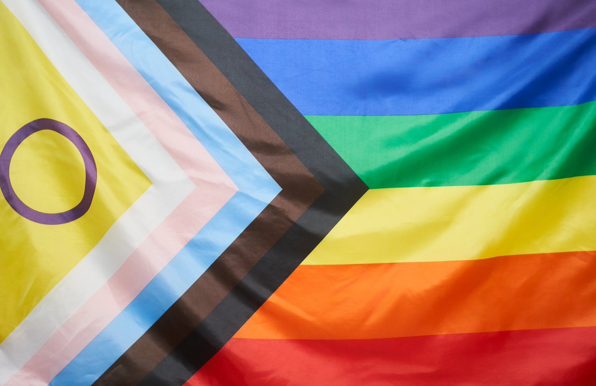 Photograph of a Pride flag.