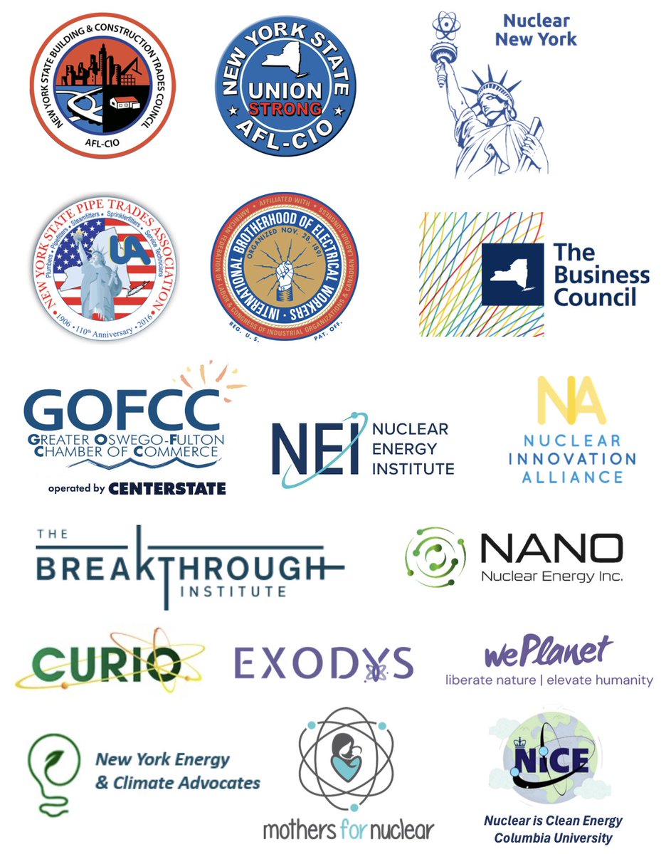 PRESS RELEASE: Industry, Business, Labor and Clean Energy Advocates Praise Gov Hochul, NYSERDA for Supporting Advanced #Nuclear nuclearny.org/press-release-…