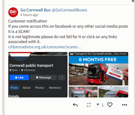 Plymouth Citybus tweet media