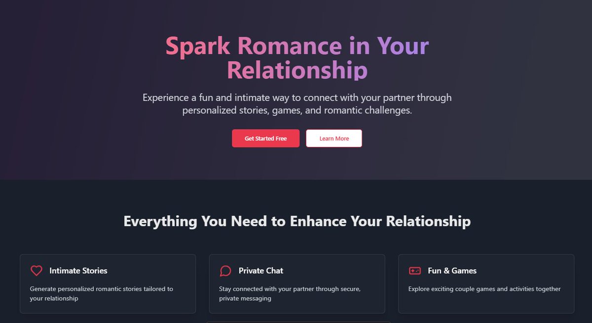 smokeydream's tweet photo. Building on my new project.
๐ฅ Ignite the Spark in Your Relationship! ๐ฅ
Looking for a fun & intimate way to connect with your partner? ๐โจ
๐ Personalized romantic stories
๐ฌ Private & secure messaging
๐ฎ Fun couple games & challenges
#Romance #CoupleGoals #RelationshipFun https://t.co/GZ1LqJM3k0