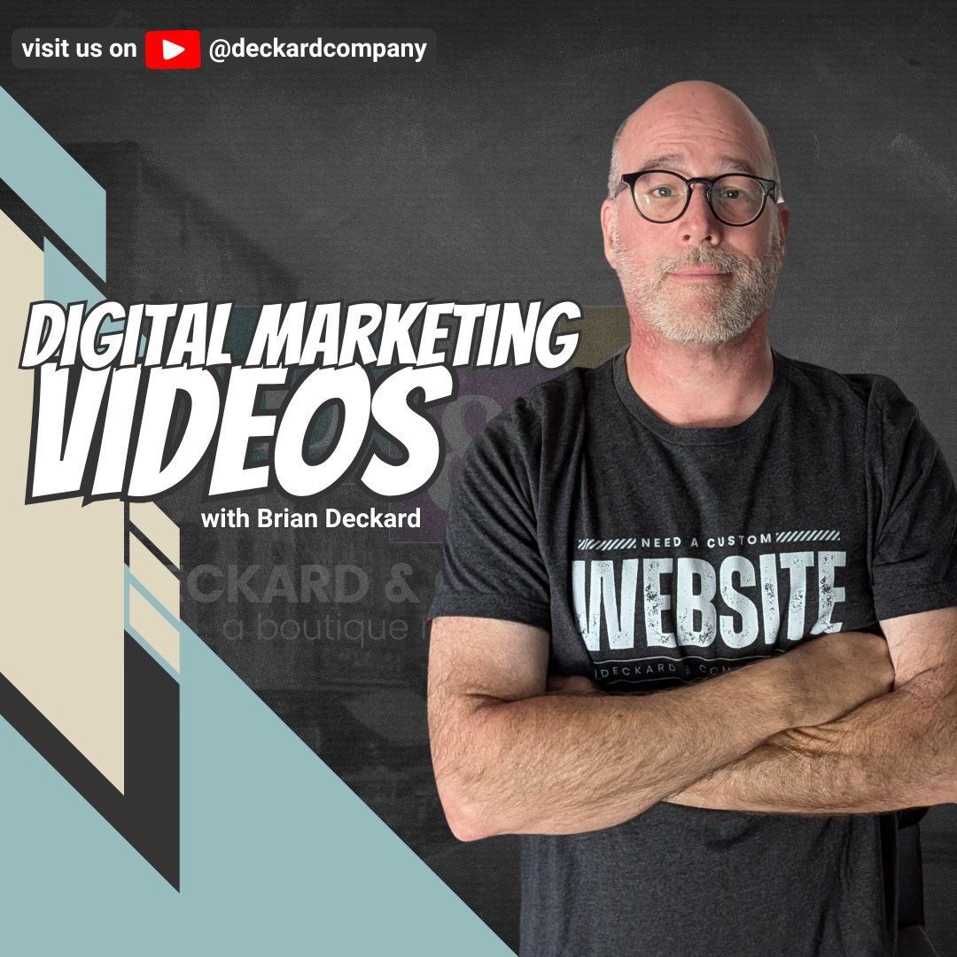 Reminder: Not only can you catch my regular #MarketingMondays livestream every Monday afternoon, but you can see the whole back catalog (plus loads of other informative videos) on our YouTube page! 

Check out all the goodness at youtube.com/@deckardcompany
