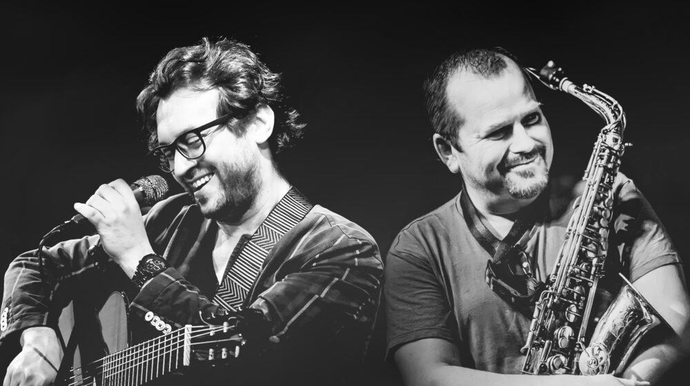 Mario Bakuna and Roberto Manzin
A Tribute to Stan Getz and João Gilberto
Friday 7th February at 7:30pm

Tickets: electric.theatre/shows/mario-ba…

#jazz #music #guitar #saxophone #stangetz #joaogilberto #visitguildford #visitsurrey #guildford #weekend #whatson