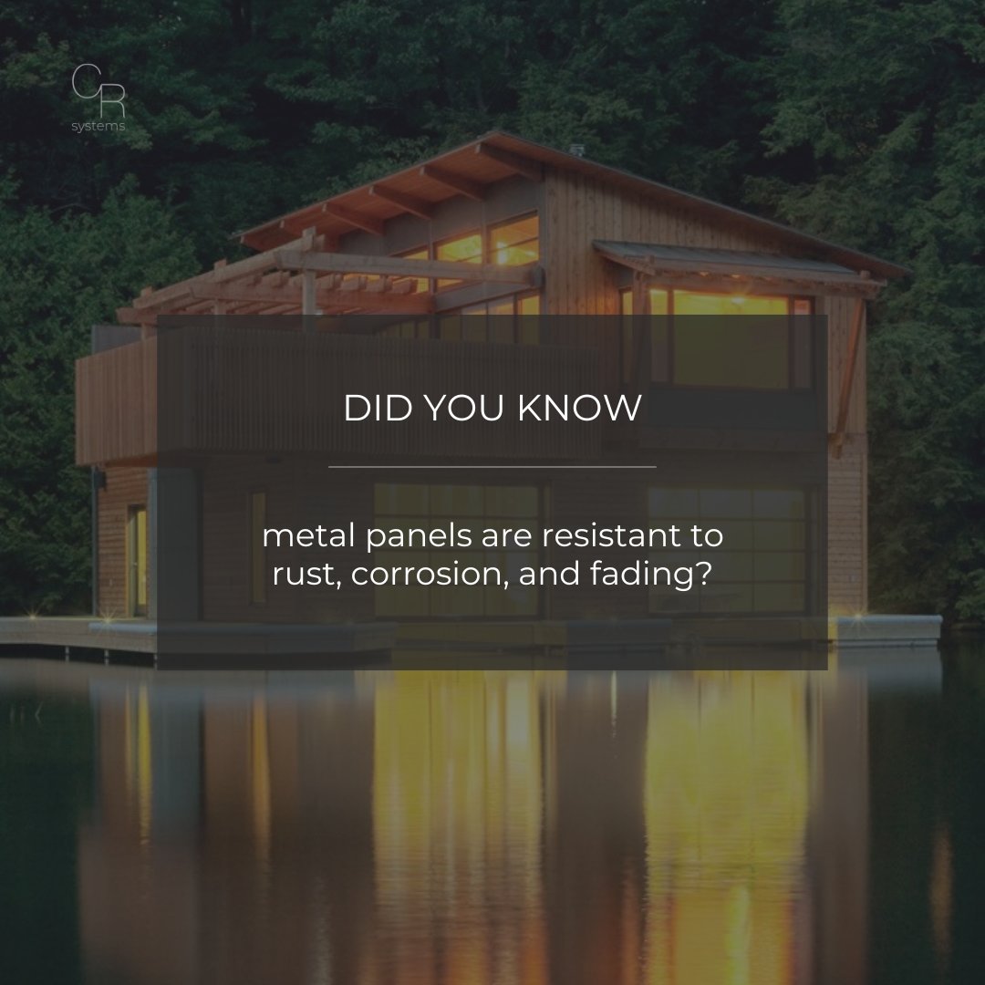 cr_systems_ca's tweet photo. 🔒 Standing seam metal panels are designed to withstand the test of time, thanks to their impressive resistance to rust, corrosion, and fading.
#MetalPanels #Durability #RustResistance #EnergyEfficient #SustainableBuilding https://t.co/SRUC3T9zXU