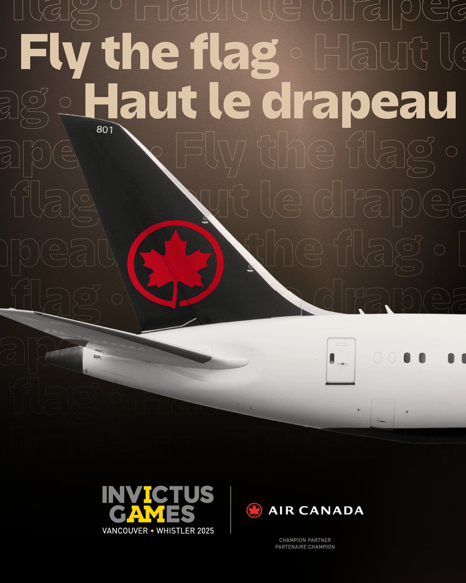 AirCanada's tweet photo. The countdown is on for the @InvictusGames25! As a proud partner, we’re honoured to support the incredible competitors who inspire us with their resilience, courage and determination. 🇨🇦✈️ https://t.co/u4a2ynldIf