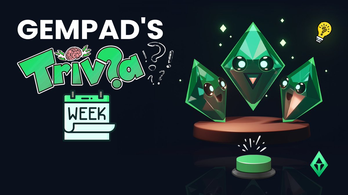 💎Trivia Week starts tomorrow!

⏰ Every day at 2pm UTC, we’ll drop a fun poll for you to answer.

Take part and you might just win the giveaway! 🏆 

🎁 GIVEAWAY 🎁
3x$20 for correct answers on X 
4x$10 for Telegram participation (Wheel Spin)

👉More info on our Telegram: