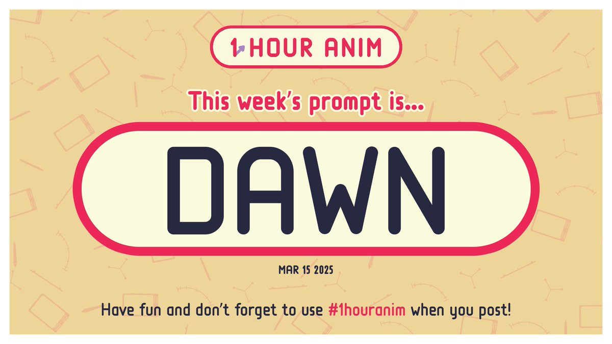 1hourAnim's tweet photo. ✨!!!NEW PROMPT O' CLOCK!!! ✨

This week's prompt is...

DAWN

Set your alarms, get animating, and share your result with #1houranim https://t.co/I4VOIDiBX4