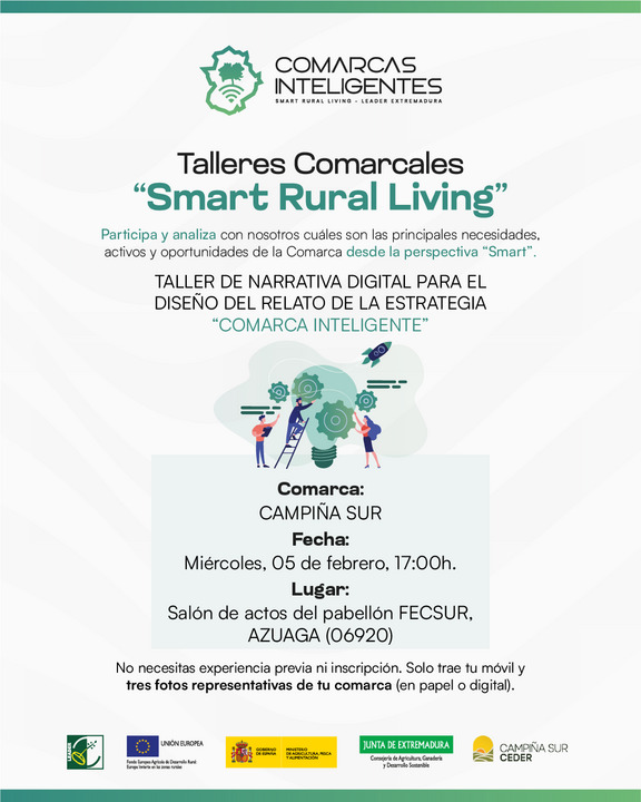 comarcas_smart's tweet photo. Participa y analiza con nosotros cuáles son las principales necesidades, activos y oportunidades de la Comarca desde la perspectiva "Smart".

📝 Apúntese al Taller de Narrativa Digital para el Diseño del Relato de la Estrategia "Comarca Inteligente" https://t.co/quVE2WpKPV