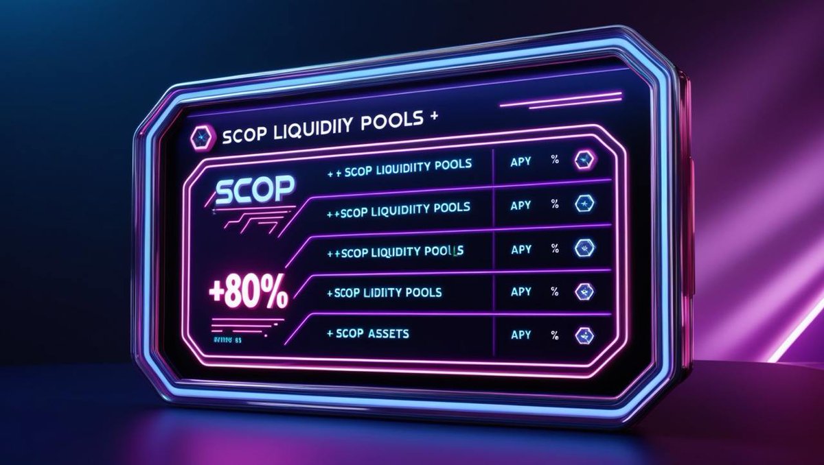 scopuly's tweet image. 💎 List of SCOP Liquidity Pools where you can earn additional assets up to +80% APY! 🚀💰

🔗 Dive in now: 👉 scopuly.com/pools/SCOP

#SCOP 🚀 #Crypto 💎 #DeFi 🌍 #LiquidityPools 💧 #PassiveIncome 💵 #EarnMore 🔥 #APY 📈