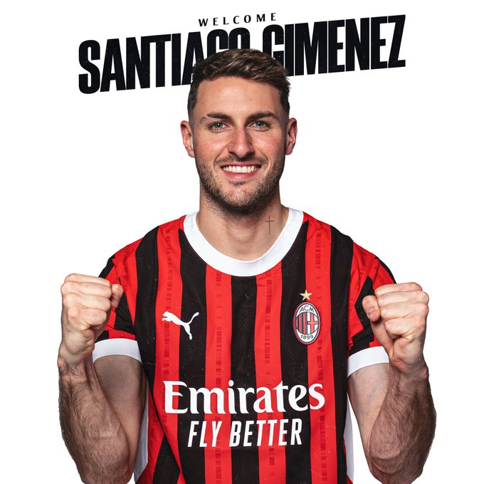 CarlosReynosoKC's tweet photo. #OFICIAL Santiago Giménez es nuevo jugador de AC Milan. Llega desde Feyenoord a cambio de €32M + variables + 10% de una futura venta.

Uno de los fichajes más importantes en la historia del fútbol mexicano. MDF✍️ https://t.co/ljUs2aOKCh