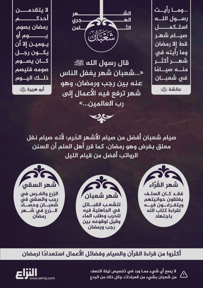 AndalusiExcerpt's tweet photo. فوائد شهر شعبان https://t.co/V1AEDFu8c1