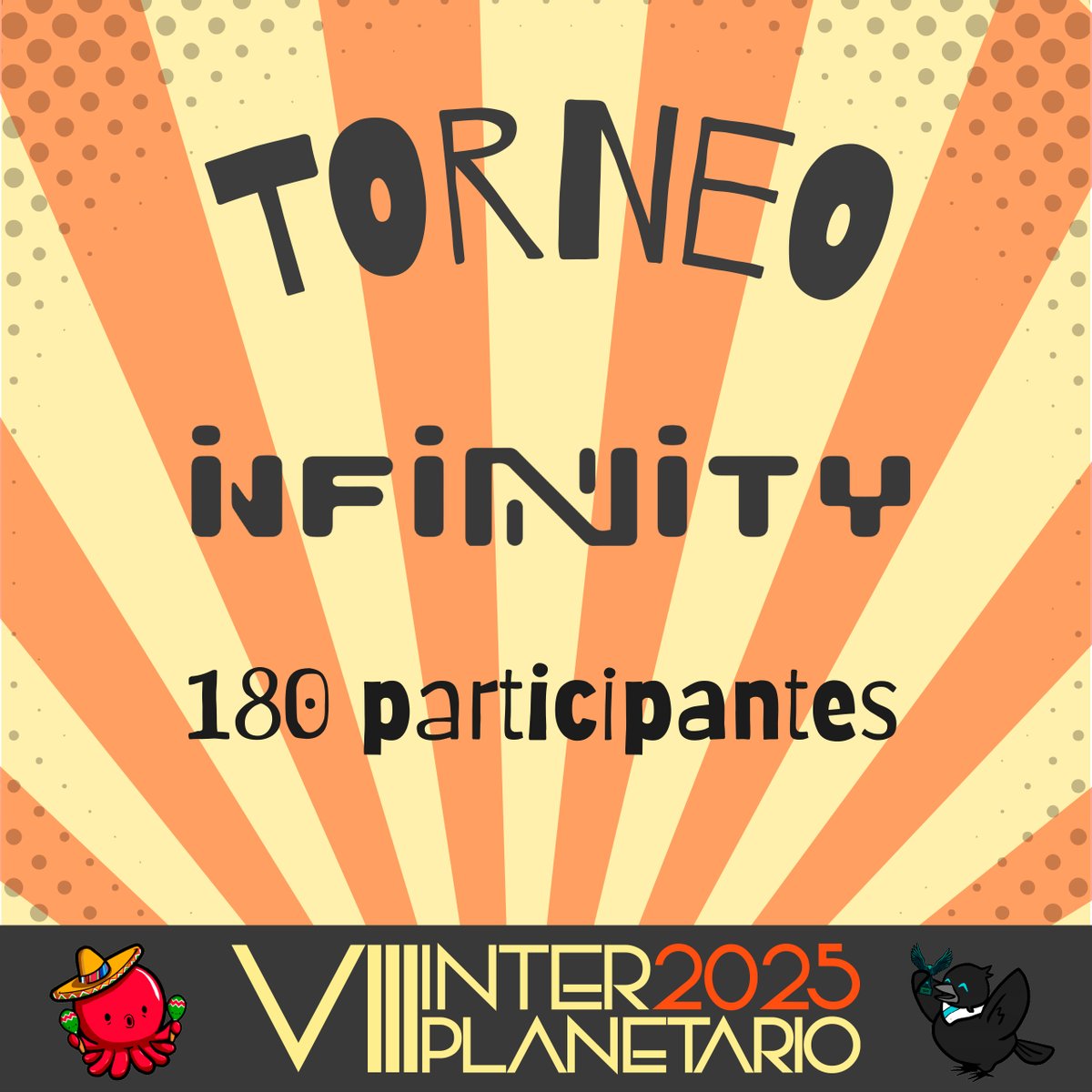 Infinity universe (@infinitythegame) on Twitter photo ¡El torneo de Infinity más grande del mundo vuelve otra vez!
180 jugadores y jugadoras de todo el mundo se enfrentarán en el VIII Interplanetario.
-
The Infinity world's biggest tournament is back!
180 players from all over the world will face each other in the VIII <a href="/Intercb/">Interplanetario CB</a> . ¡El torneo de Infinity más grande del mundo vuelve otra vez!
180 jugadores y jugadoras de todo el mundo se enfrentarán en el VIII Interplanetario.
-
The Infinity world's biggest tournament is back!
180 players from all over the world will face each other in the VIII <a href="/Intercb/">Interplanetario CB</a> .