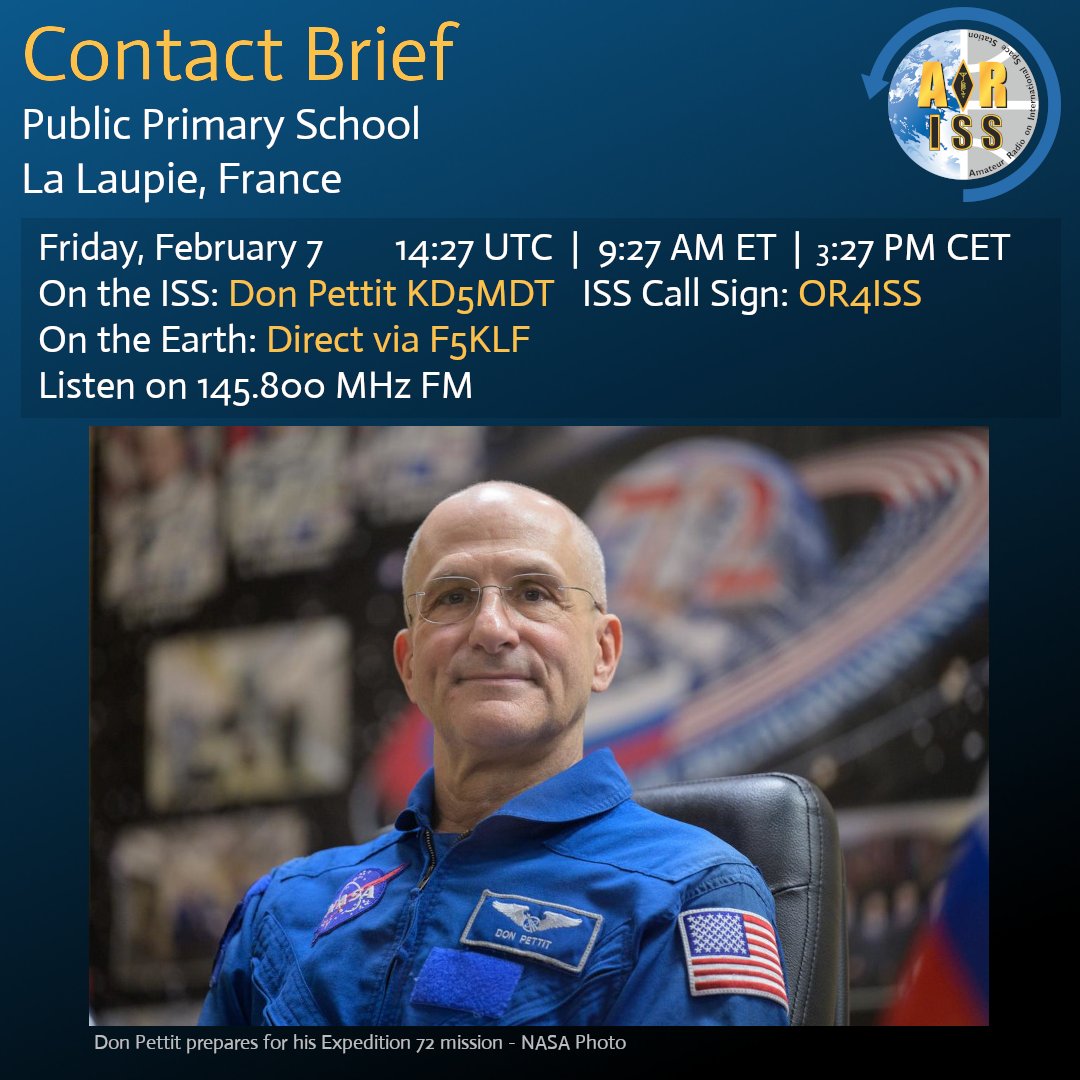 ARISS - Amateur Radio on the ISS tweet media