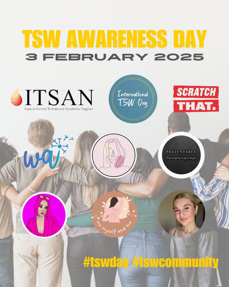 Celebrating TSW Awareness Day!
This day is a reminder of the strength, resilience, and unity within this incredible community of skin warriors. 
Let’s continue to raise awareness, spread love, and remind each other that no one is ever alone in this journey.
#tswday #tswcommunity