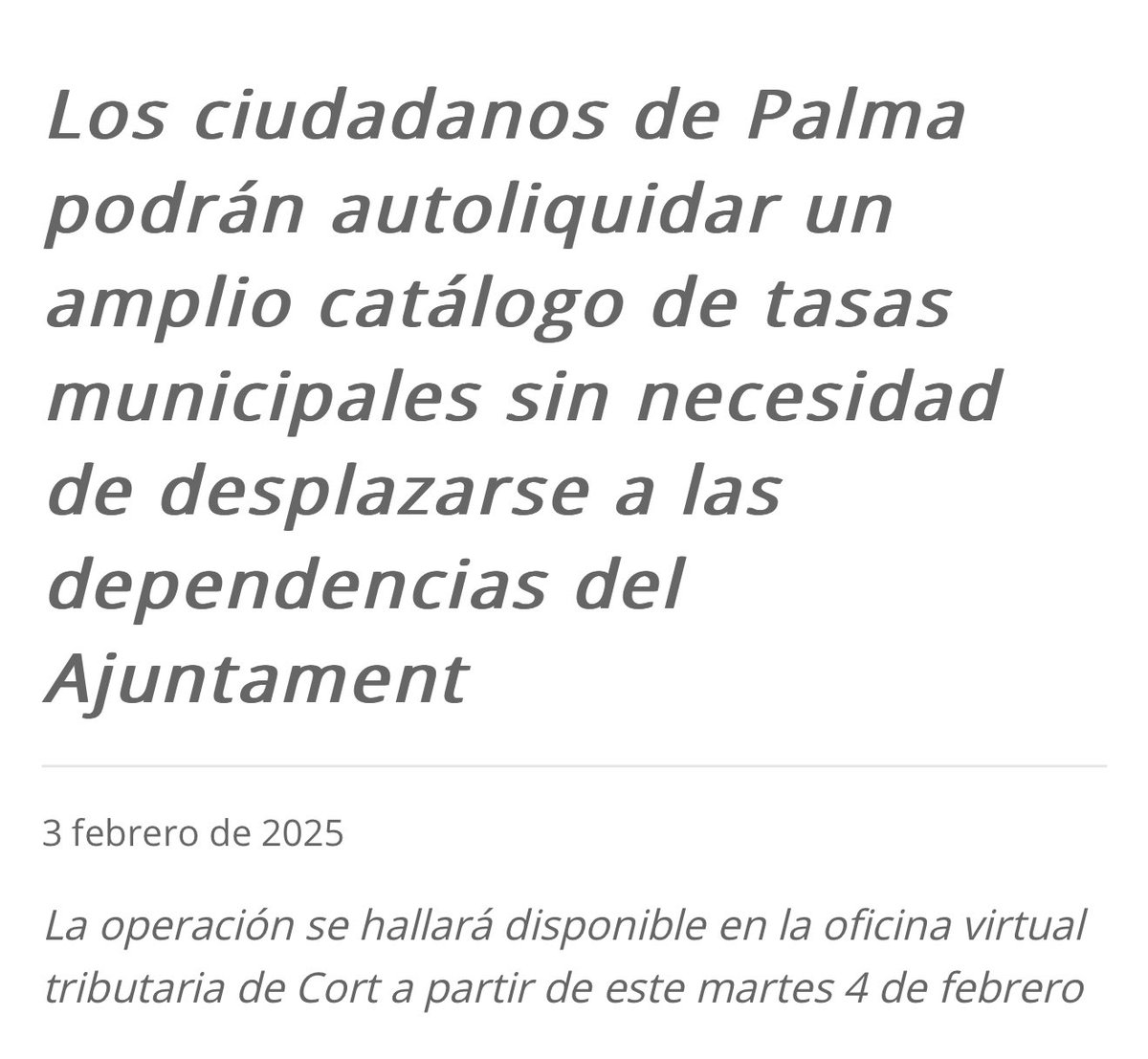 DavidDiezH's tweet photo. @ajuntpalma seguimos avanzando en la simplificación administrativa y la digitalización de los servicios municipales.

https://t.co/n6Nqf7Oa9K https://t.co/aRetxz2Ohd
