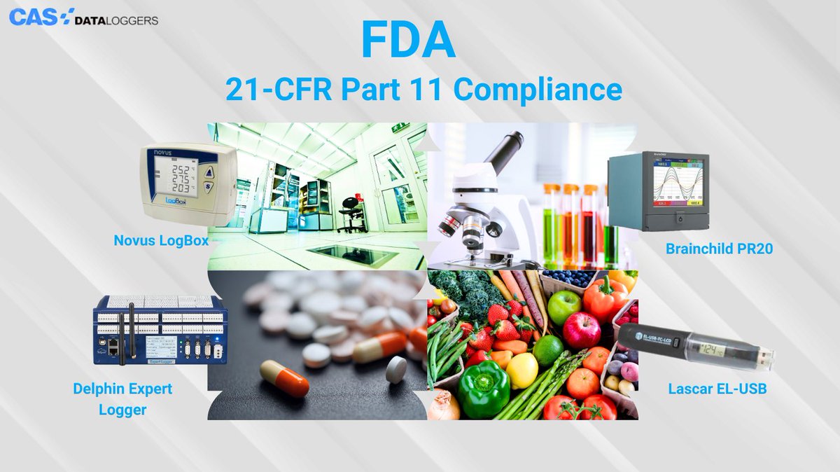 casdataloggers's tweet image. In need of FDA 21-CFR Part 11 compliant data logging and monitoring systems? Our software-enabled solutions are ideal for pharmaceutical, healthcare, and food production. Contact us for the perfect system.
tinyurl.com/3eheb6k6

#FDA #21CFRPart11  #DataLogger #CASDataLoggers