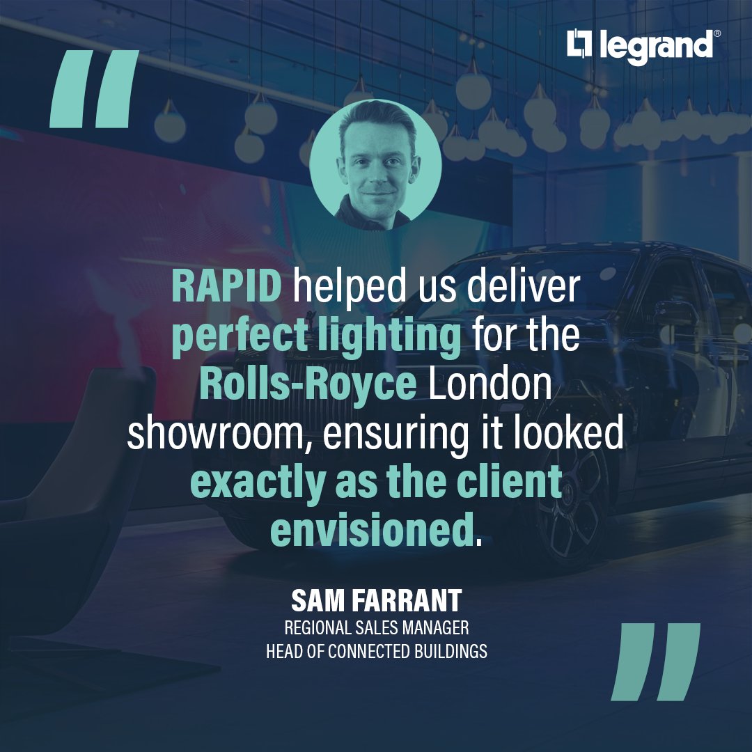 CASE STUDY 

Our lighting control systems are trusted by leading consumer brands. Read how we supported Rolls-Royce when they opened their flagship showroom in Mayfair, London. 

legrand.co.uk/en/reference-p…

#LegrandUK #LegrandImprovingLives