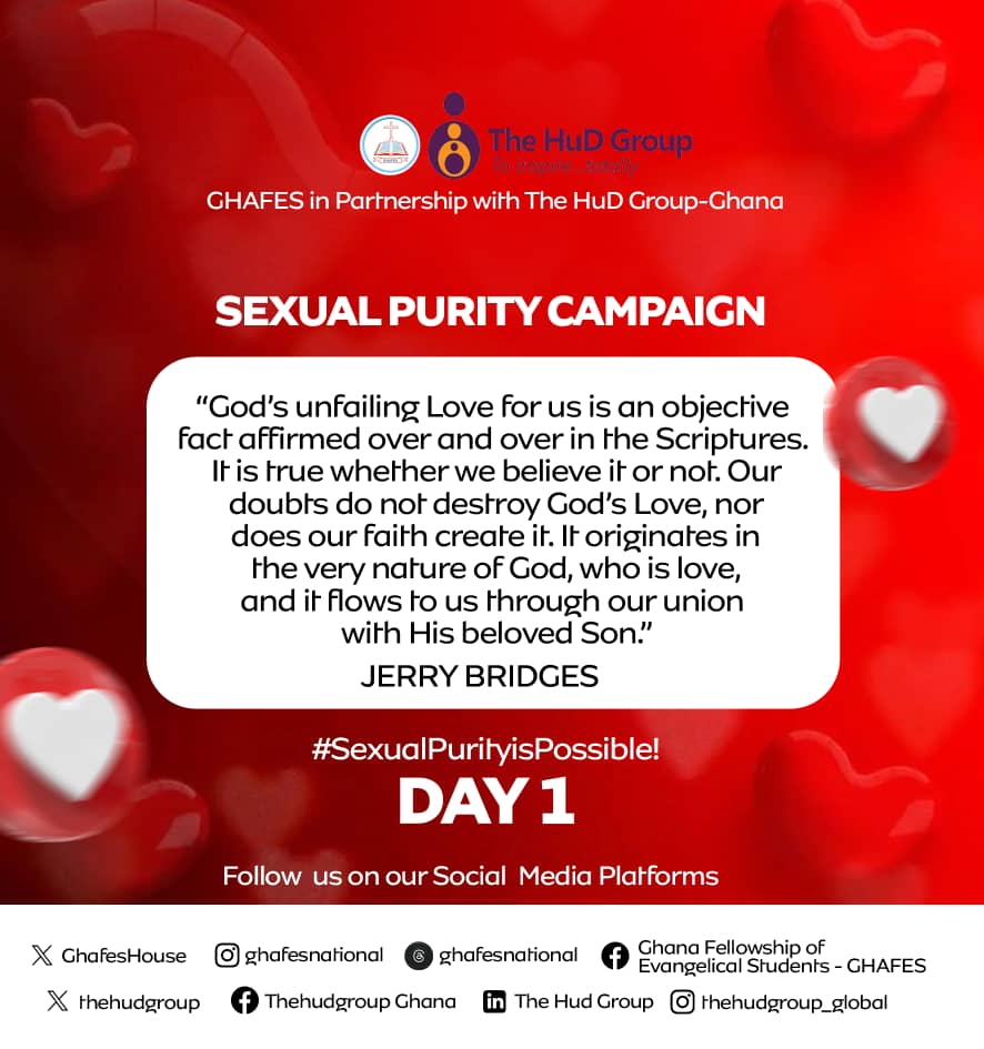 God’s love remains the ultimate definition and yardstick of what TRUE LOVE is all about!!

Act today📝: Read 1 Corinthians 13 and run your emotions against that checklist today!
📌Don't be left out! Get involved 

#SexualPurityisPossible!

 Knowing Christ...Making Him Known!!!
