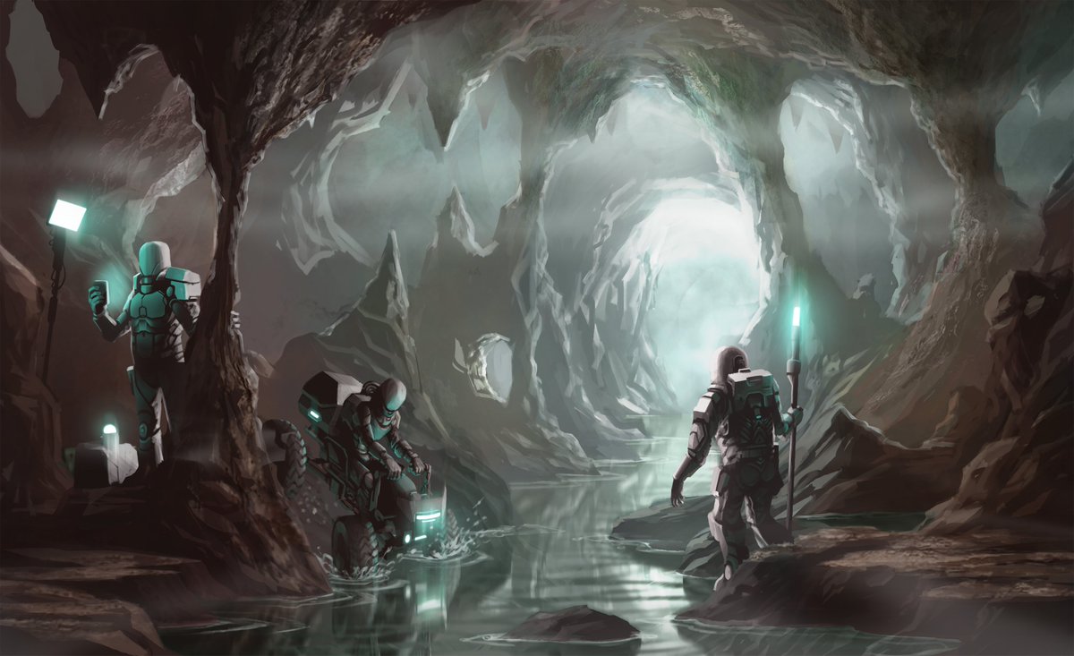 MongoosePub's tweet image. Look for a vacation in the Reach?

Discover lost cities in the underground superlakes of Wildeman.

Visit untouched fungus-fields on Exocet, before the corporations get to them.

Or just dodge pirates!

The Borderland comes out this month!

#ttrpg #TravellerRPG