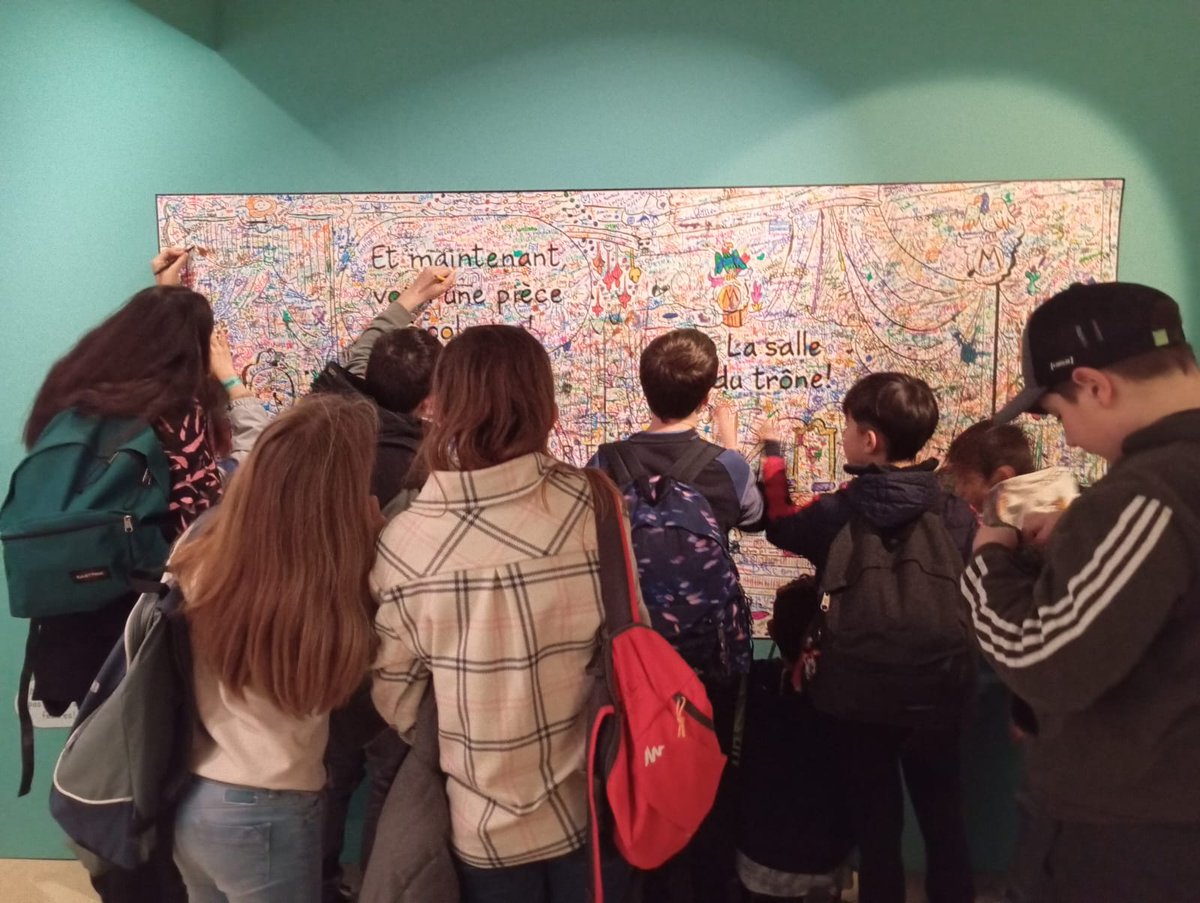 JeanRostandGers's tweet photo. Retour en images de notre dernière journée au @bdangouleme avec nos 6eme ! Journée riche en rencontres, découvertes et dessins... @dsden_32 @actoulouse #peac #projetbd https://t.co/LxsMH4PauU