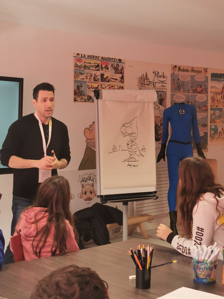 JeanRostandGers's tweet photo. Retour en images de notre dernière journée au @bdangouleme avec nos 6eme ! Journée riche en rencontres, découvertes et dessins... @dsden_32 @actoulouse #peac #projetbd https://t.co/LxsMH4PauU
