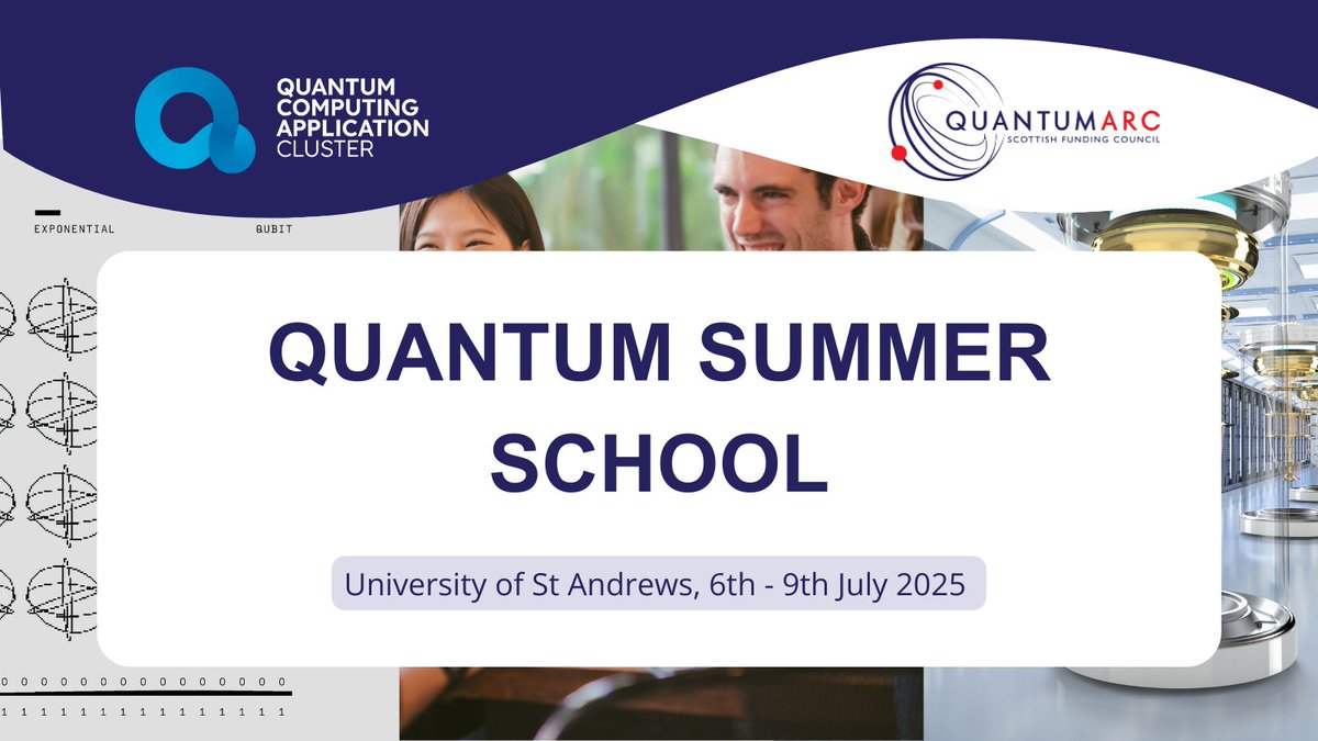 Quantum ARC (@arc_quantumtech) on Twitter photo 📢 Quantum summer school!
A fantastic opportunity to develop skills required for future academic and industrial careers and become part of a nationwide cohort of quantum technology researchers 🚀
📍 <a href="/univofstandrews/">University of St Andrews</a>, 6th-9th July
Register interest ➡️ bit.ly/3LdcVvC 📢 Quantum summer school!
A fantastic opportunity to develop skills required for future academic and industrial careers and become part of a nationwide cohort of quantum technology researchers 🚀
📍 <a href="/univofstandrews/">University of St Andrews</a>, 6th-9th July
Register interest ➡️ bit.ly/3LdcVvC