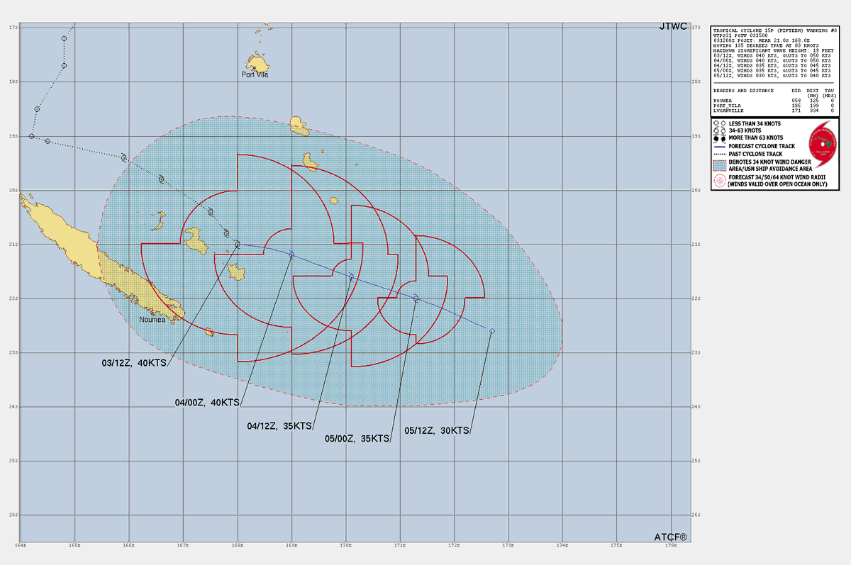 LimWeather's tweet photo. #05F/#Invest91P/#Cyclone #15P near #Vanuatu,#NewCaledonia,#FranceAll interests there to watch closely and possibly begin preps now Life threatening #Flooding rain/#Mudslides possible #wxx #Wxtwitter #tropicswx #Rae #CycloneRae #91P https://t.co/9c9pZcxPnr