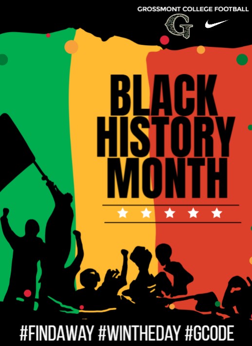 Join Grossmont College Football in celebrating Black History Month - honoring the trailblazers whose impact continues to inspire lasting change! <a href="/GhouseGriffinFB/">Grossmont Griffins Football</a> <a href="/CoachMase55/">Mason Mitchell</a>