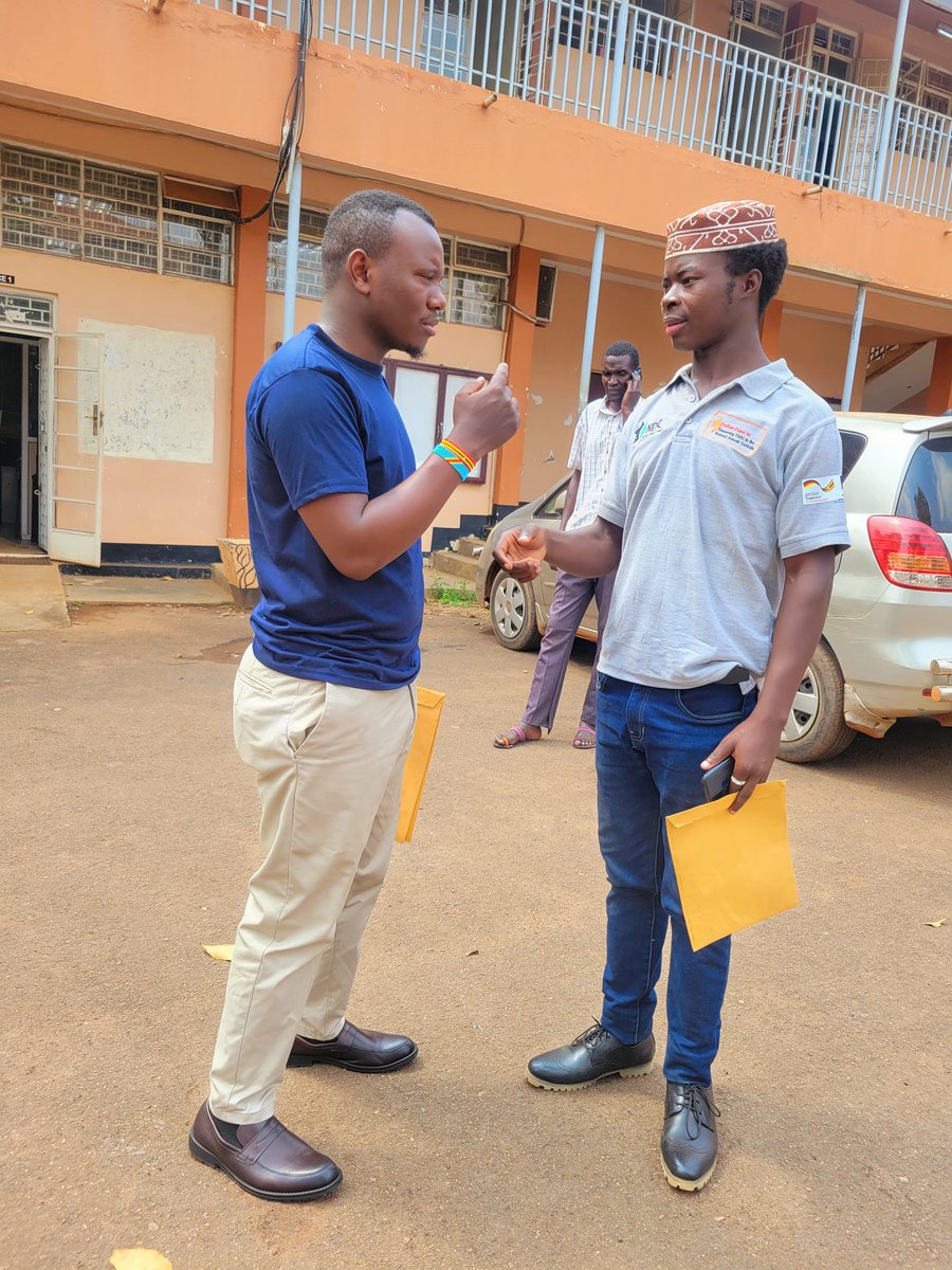 HAsiimwe1's tweet photo. On this day,I met Cde  @WangusaO at Kyambogo University briefly it was

But our meeting today became a reminiscence  of our University political days, meanwhile in 2019 I ran with him  on the position at a Guild level of the time https://t.co/EWxMHdfLCR