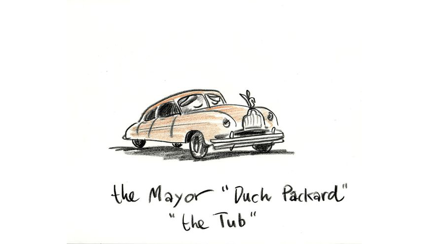 Kerchoo95's tweet image. In earlier drafts of #Cars (2006), #RadiatorSprings had a mayor, a late 1940s Packard known as "The Tub," who was described by #MichaelWallis (Route 66 Historian and the voice of #Sheriff) as "well-meaning, but ineffectual."