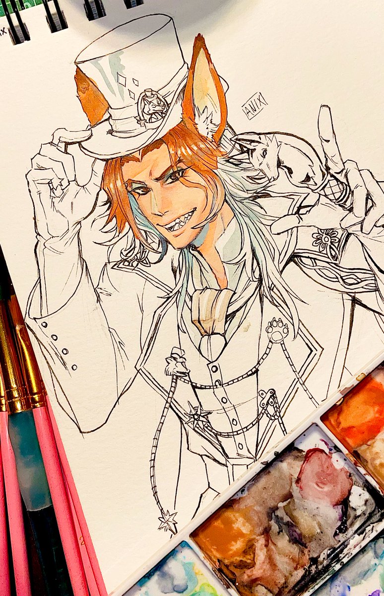 Working on some much needed watercolor art 😌 

#twst #anixdraws #workinprogress